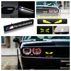 1Pcs Car LED Demon Eyes for The Car Front Grille Tailboard Badge Illuminated Decal Emblem Auto Headlight DIY Decoration