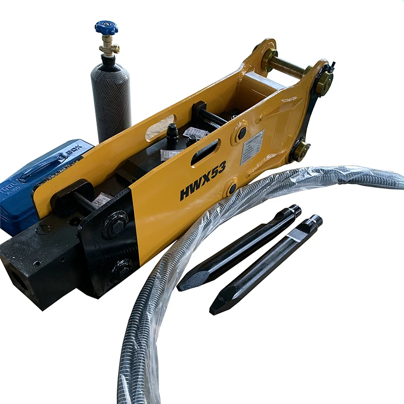 

Hot Sale Rock Breaker HWX53 Hydraulic Breaker Hammer for Excavator 2.5-3.5 Ton