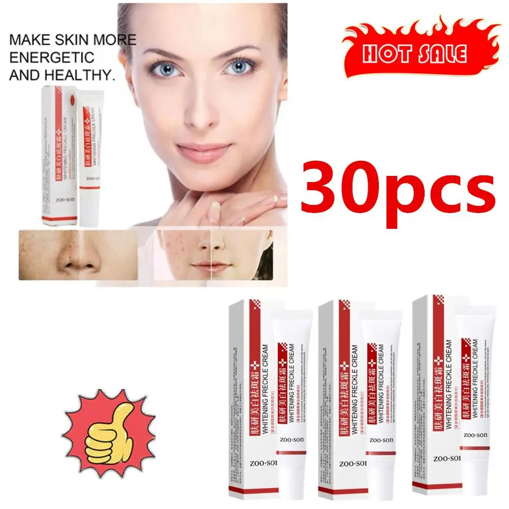 30PCS Effective Whitening Freckle Cream Remove Dark Spots Anti Freckle Cream Fade Pigmentation Melasma Brighten Creams Skin Care