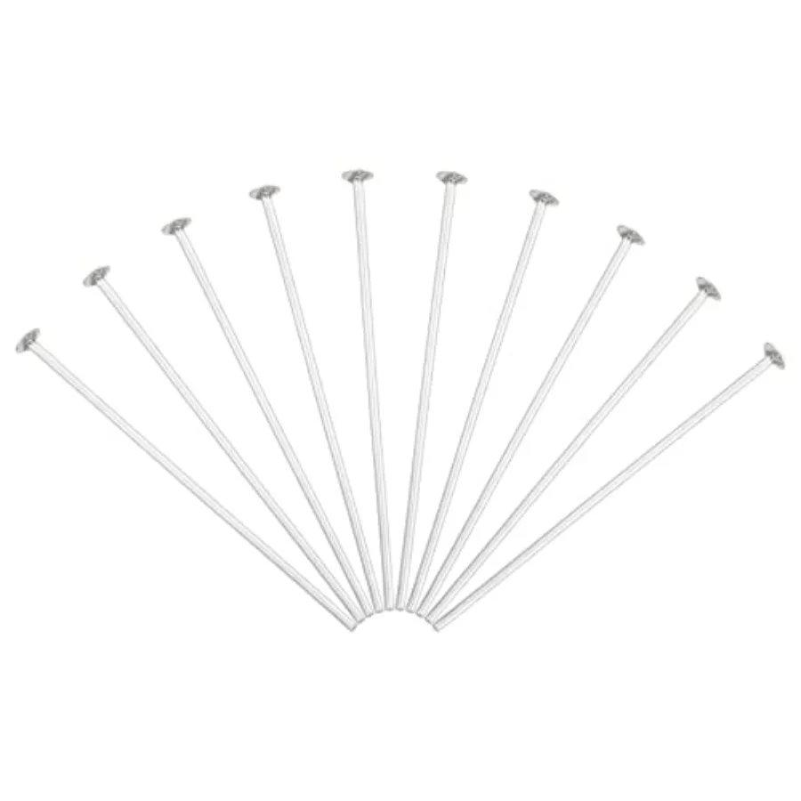 Chandelier Connector Clip Pins, 100 Pack 2.5mm OD x 38mm L Chandelier Replacement Prism Copper Pins for Fastening Suncatcher Cr