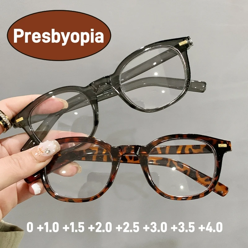 

New Trendy High-definition Presbyopia Glasses Fashionable Anti Blue Light Reading Glasses for Women Elderly Far Sighted Eyewear