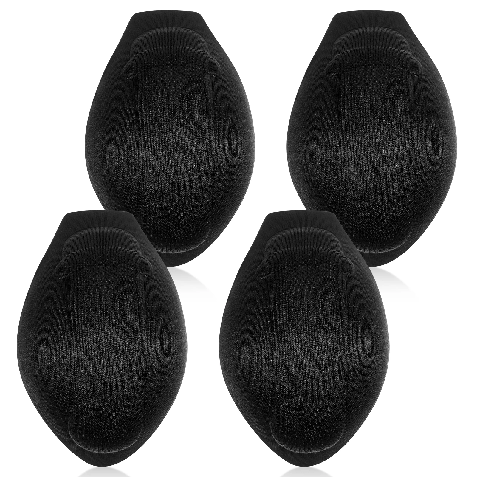 

4 pcs Black Pad for Shorts Panties Bulge Package Sponge Pouches Comfortable Fit