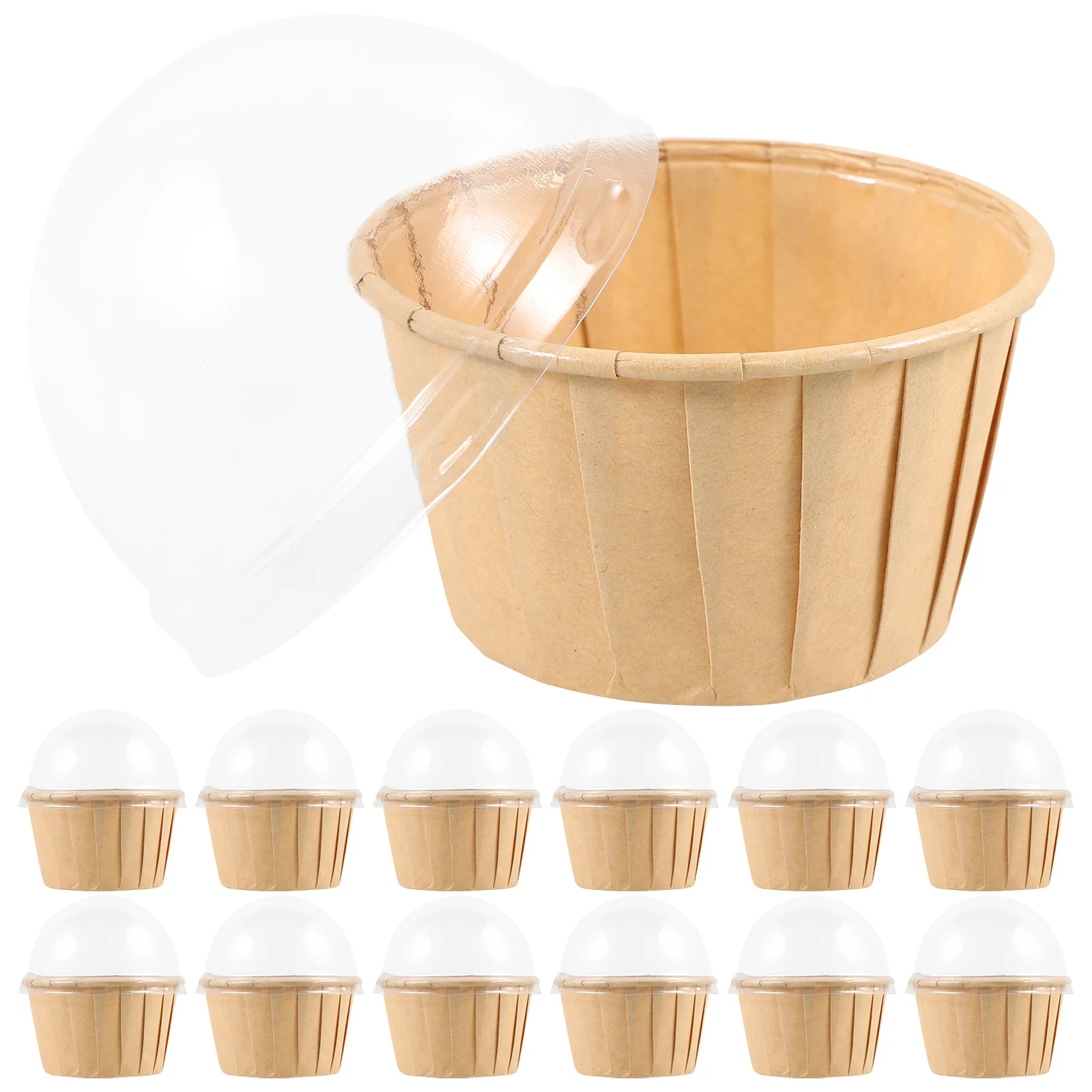 

50Pcs Cake Box Container Paper Baking Cups Cupcake Liners for Muffins Birthdays Weddings Graduation Parties Cupcake Liners