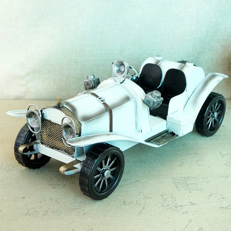 Antique Vintage Car Models Bar and Cafe Decorations Nostalgic Iron Craftsmanship Kawaii Accessories Home Decoration Accessories