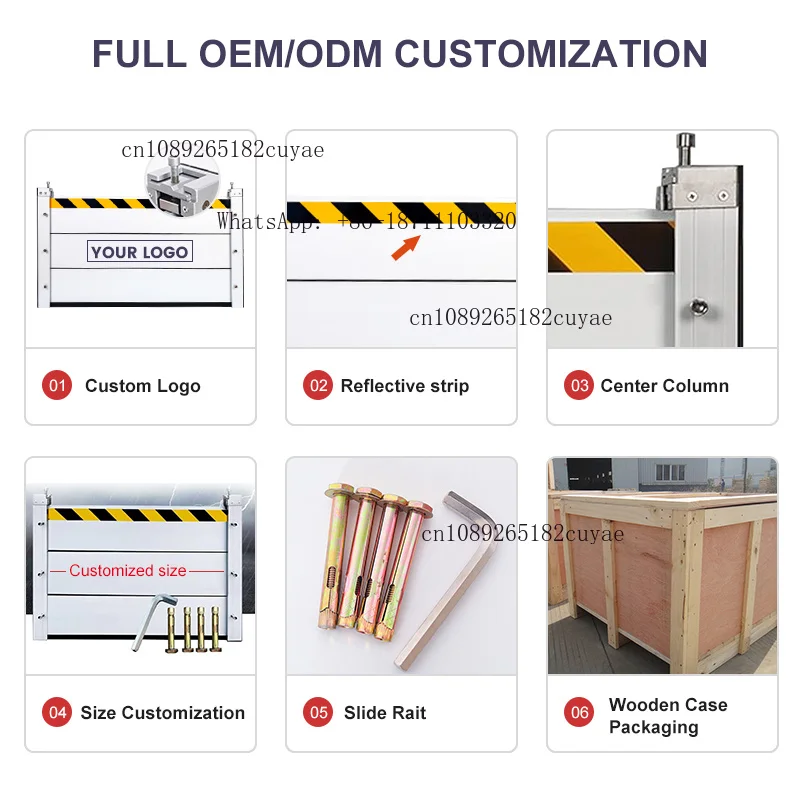Professionally Customized Aluminum Flood Barriers, Detachable Flood Walls, and Household Flood Control Panels