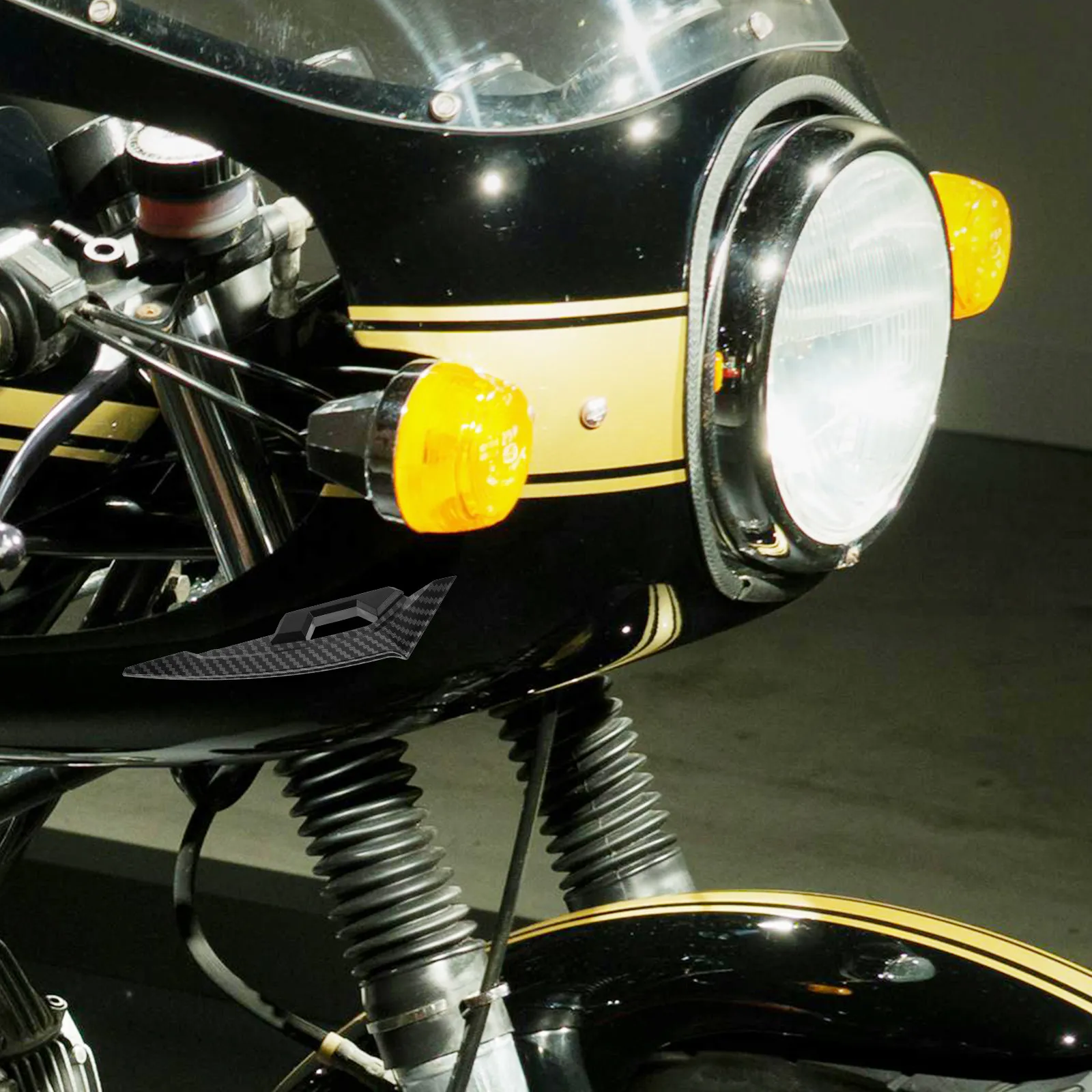 

1 Pair Motorcycle Side Wing Stickers Plastic Decals For Scooter E-Bike Protection Styling Wing Spoiler Motorbike Accessories