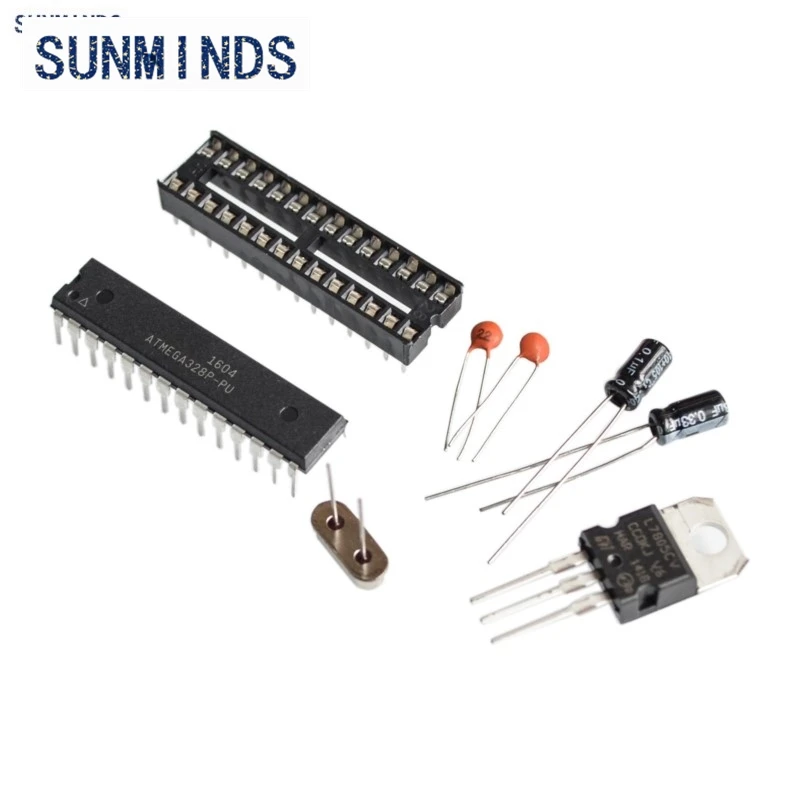 ATMEGA328P-PU without- BOOTLOADER + DIP Socket & 16MHz crystal Kit