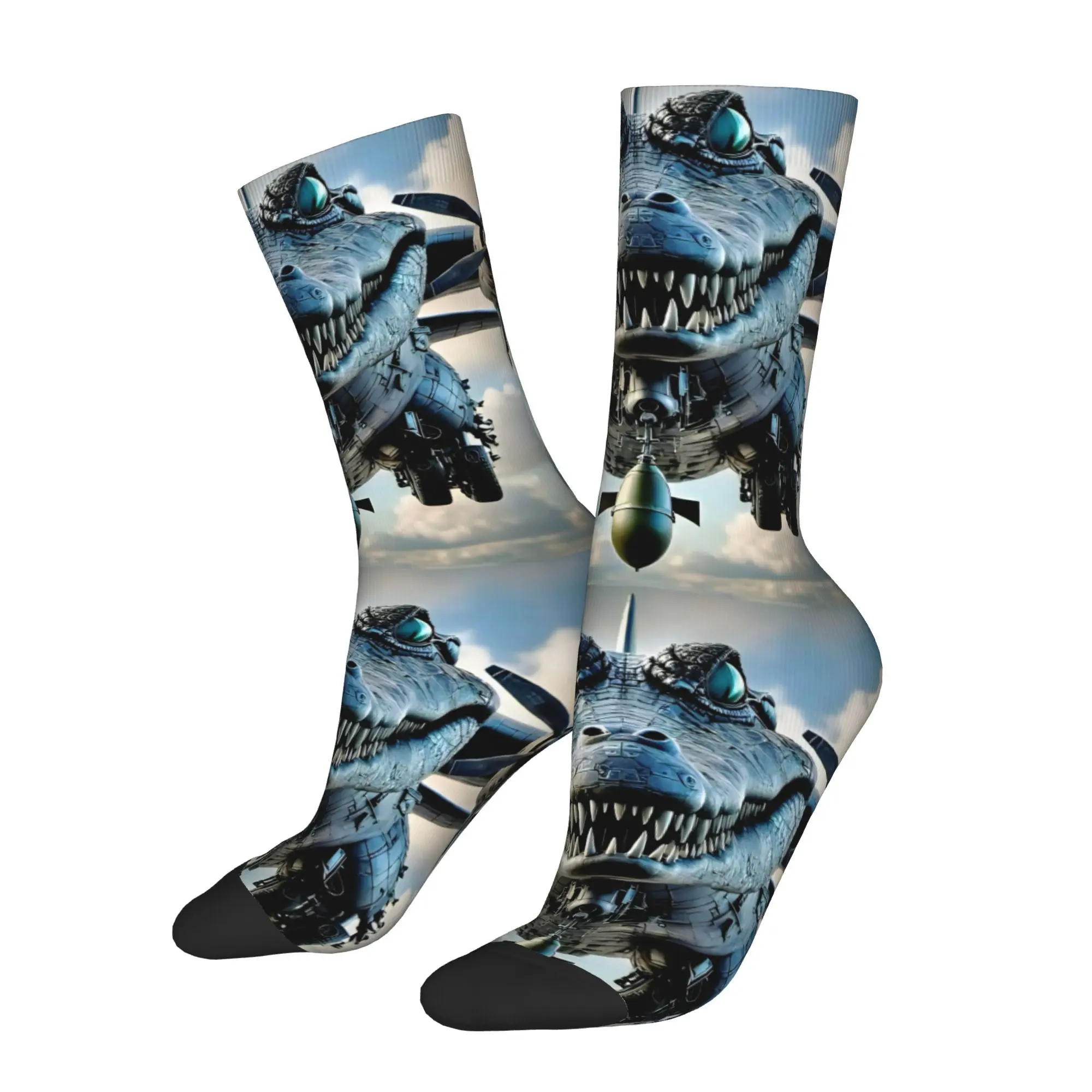 

Забавные мужские носки Happy Brainrot, винтажные повседневные носки в стиле Харадзюку в стиле хип-хоп, подарочные носки с принтом