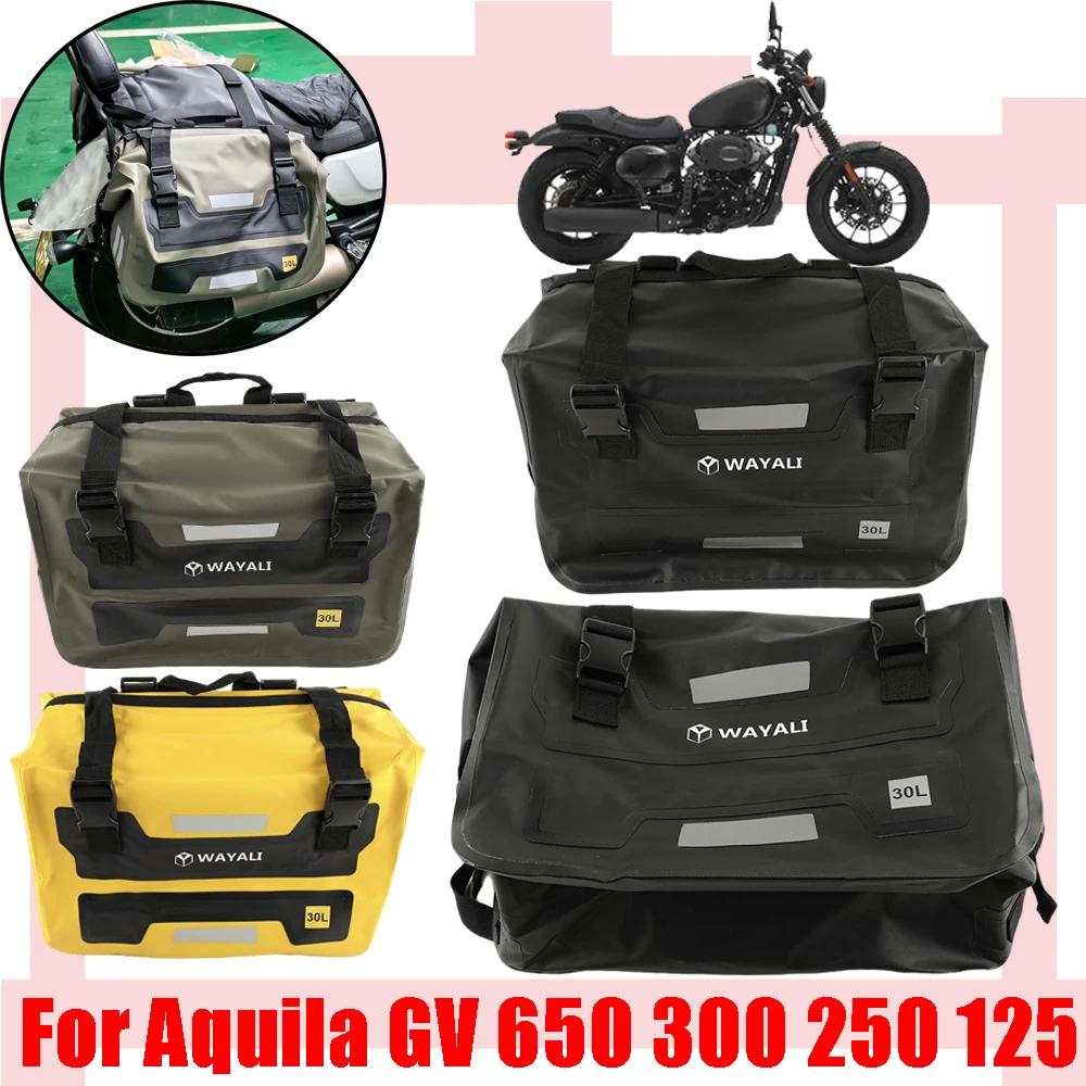 

For HYOSUNG Aquila GV300 GV250 GV300S GV650 GV 300 Motorcycle Accessories Saddle Bag Pannier Luggage Storage Bags Waterproof Bag