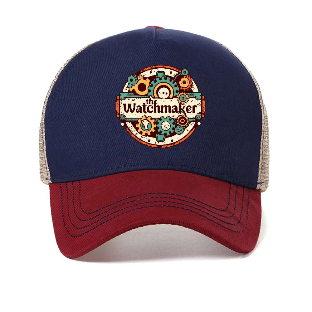 THE Watchmaker Vintage Graphic mesh baseball cap Watch Collector Clockmaker sun hats Casual Fashion adjustable Snapback hat
