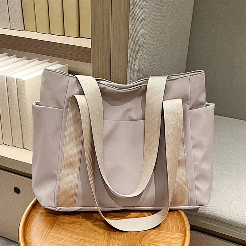 YOUDEYISI Large Capacity Nylon Tote Bags for Work Commuting Carrying Bag College Style Student Outfit Book Shoulder Bag