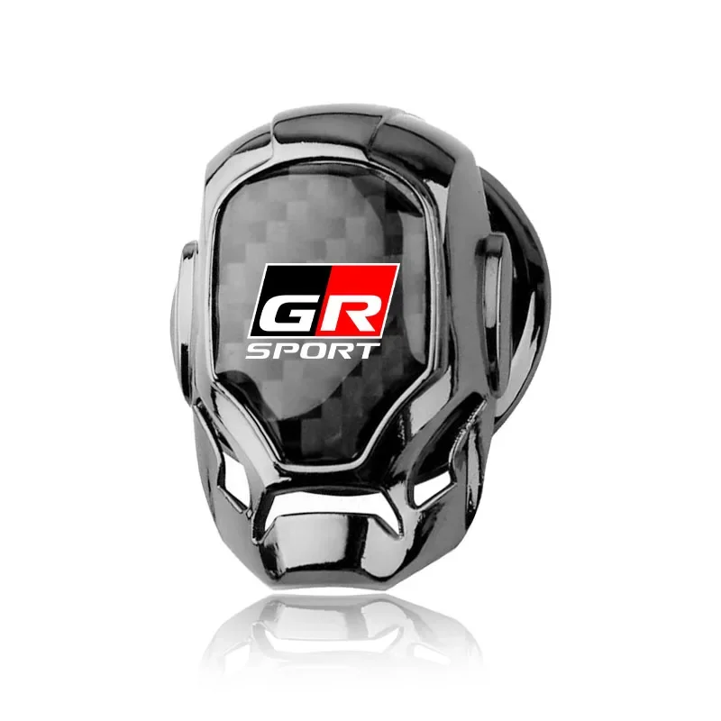 1pcs Car One-Click Start Buttons Protective Cover Emblem For Toyota GR Sport Gazoo Racing Yaris 86 Corolla Hilux Supra C-HR
