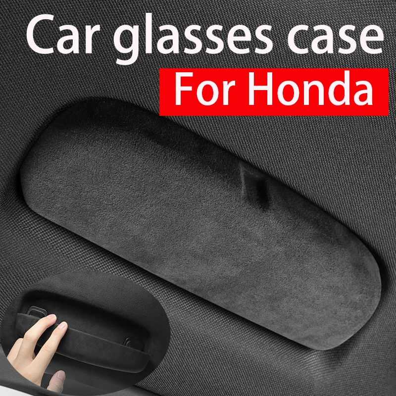 

Для Honda XRV Civic Odyssey Elysion Jade CRV Accord Fit Чехол для очков с ручкой водителя автомобиля Замшевый чехол для очков Чехол для автомобильных очков
