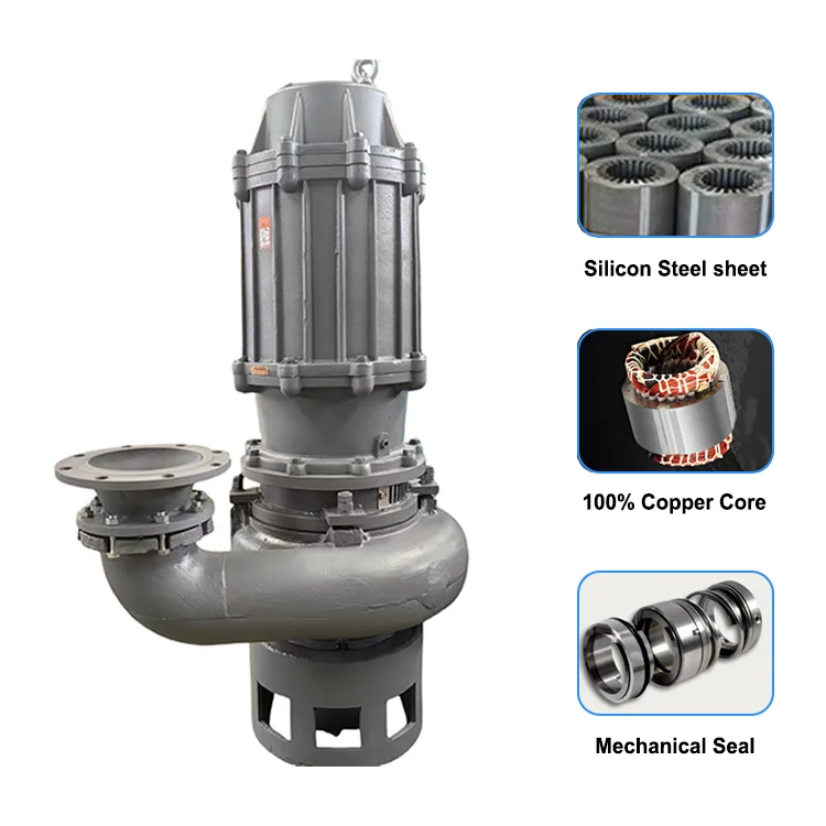 Elektrische Tauchwasserpumpe für Aquarium, Pool 0,5/1,5/7,5, anpassbare Kabellänge, hohe Chromlegierung, Schmutzschlamm