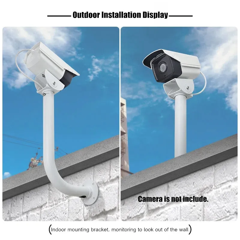 L-shaped Monitoring Wall Bracket Outdoor Pole Lengthened Aluminum Alloy Duckbill Thickened Elbow CCTV Camera Wall Mount Bracket