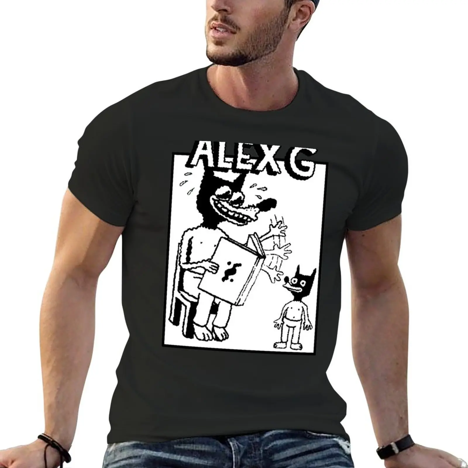 

(Sandy) Alex G Storytelling logo Essential T-Shirt boys animal print anime figures Aesthetic clothing t shirts for men cotton