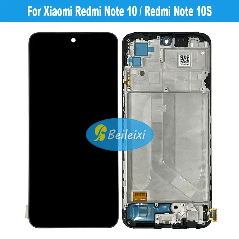 For Xiaomi Redmi Note 10 4G M2101K7AI M2101K7AG LCD Display Touch Screen Digitizer Assembly For Note 10S M2101K7BG M2101K7BNY