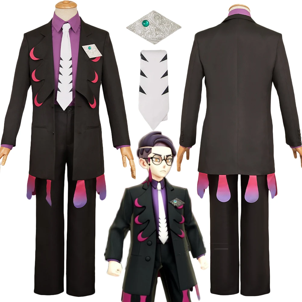 

Anime Cartoon Legend Z to A Corbeau Cosplay Black Clothing Suits Adult Men Uniform Costume Outfits Halloween Carnival Party