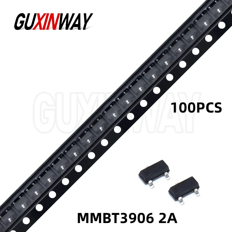 100PCS New Original SMD Transistor MMBT3906 2A MMBT3906LT1G 3906 2N3906 SOT23