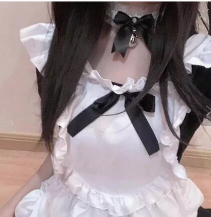 Black Classic Maid Outfit Alice Soft Girl Lolita Lolita Maid Skirt Cafe Dress