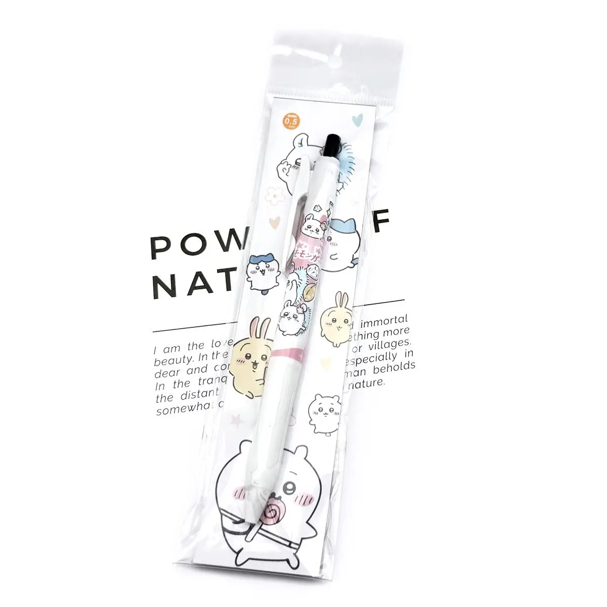 Japan ZEBRA Zebra JJ29 White Rod Press Gel Pen chiikawaDIY Momonga view 3