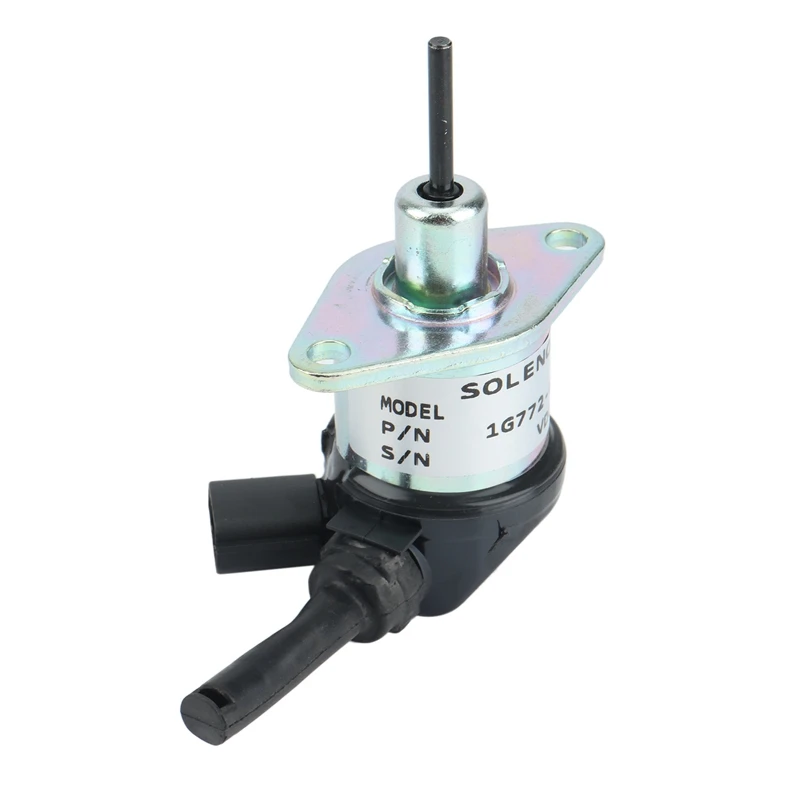 Fuel Stop Solenoid Valve 12V 1G772-60012 For Kubota Tractor Models KX0574