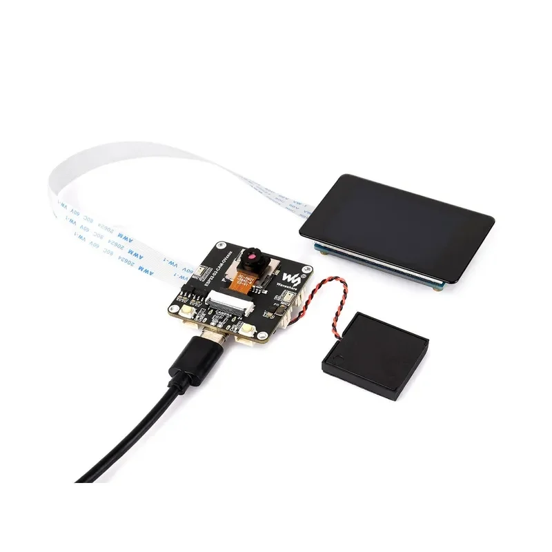 Waveshare ESP32-S3 AIoT Camera Development Board, Integrated Audio Input And Output Module, Supports Connecting External Display