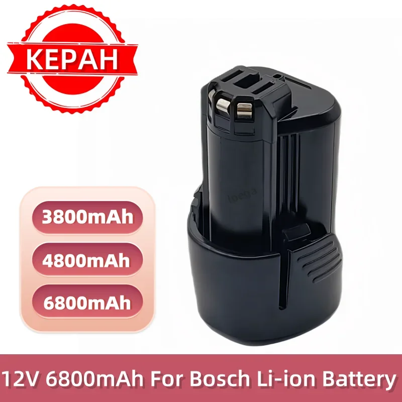 6800mAh 10.8V 12V Li-ion BAT411 Rechargeable Battery lpega BOSCH BAT412A BAT413A D-70745GOP 2607336013 2607336014 PS20-2 PS40-2