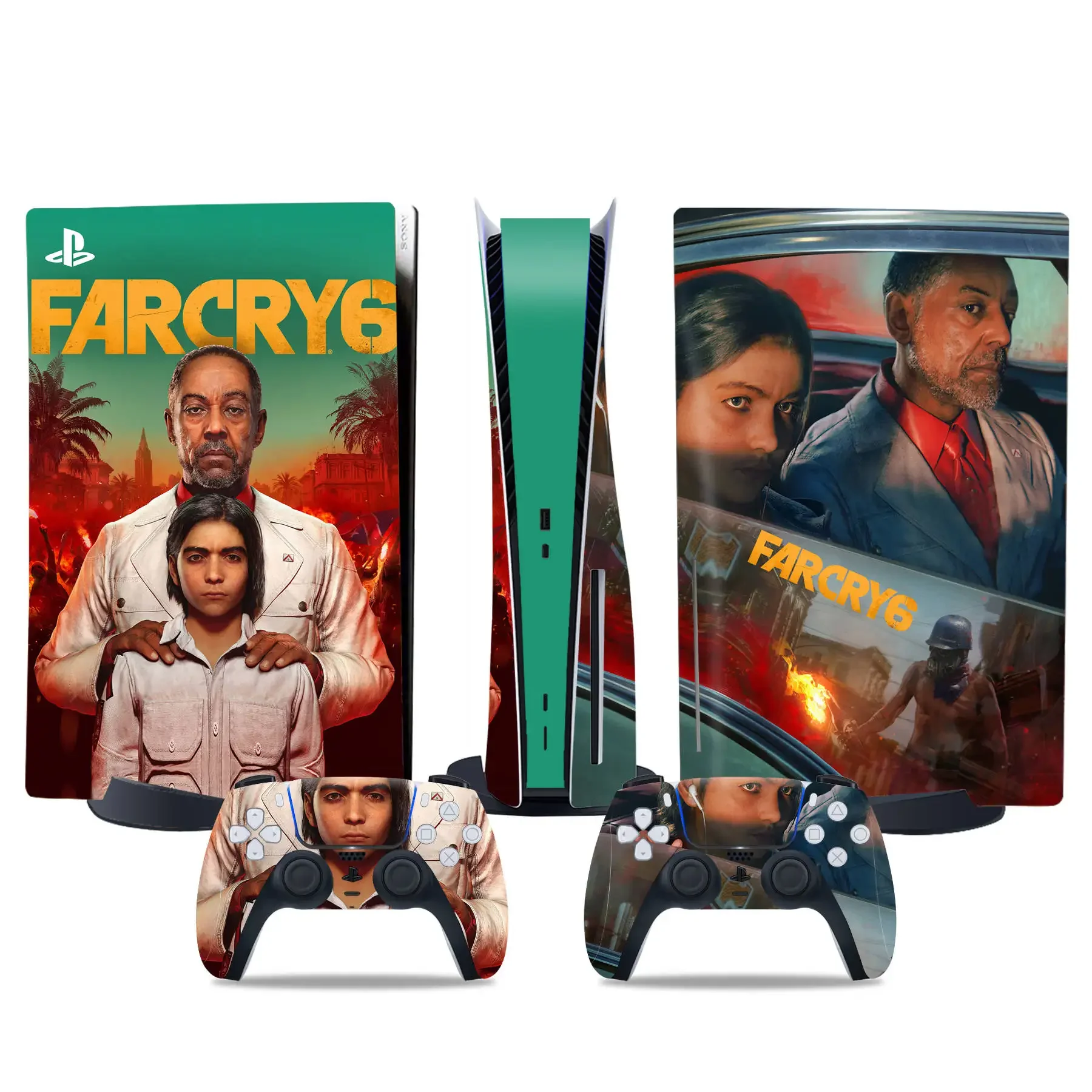 for PS5 Standard Disc Console Remote Skin Decal Sticker farcry 6