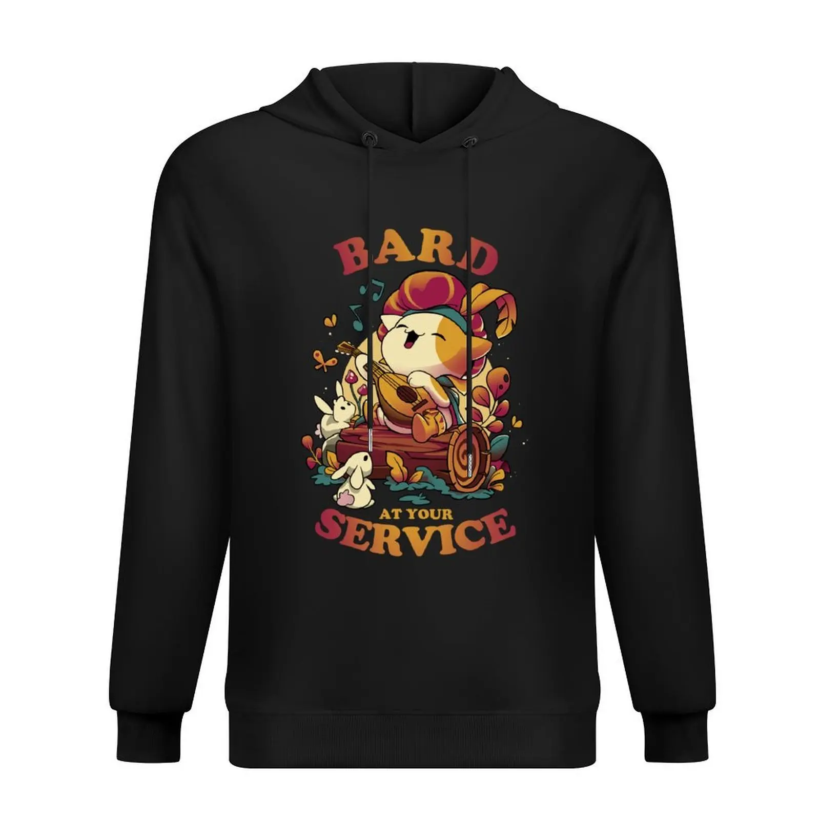 

Bard's Call - Cute Cat Gamer Hoodie anime clothes men's coat hooded shirt mens clothing man hoodie