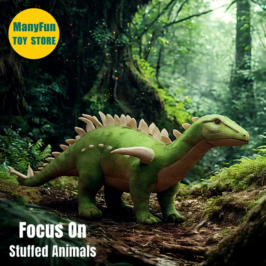 

Realistic Kentrosaurus Stuffed Animal, Lifelike Cute Dinosaur Plushie, Jurassic Dinosaur Plush Toys