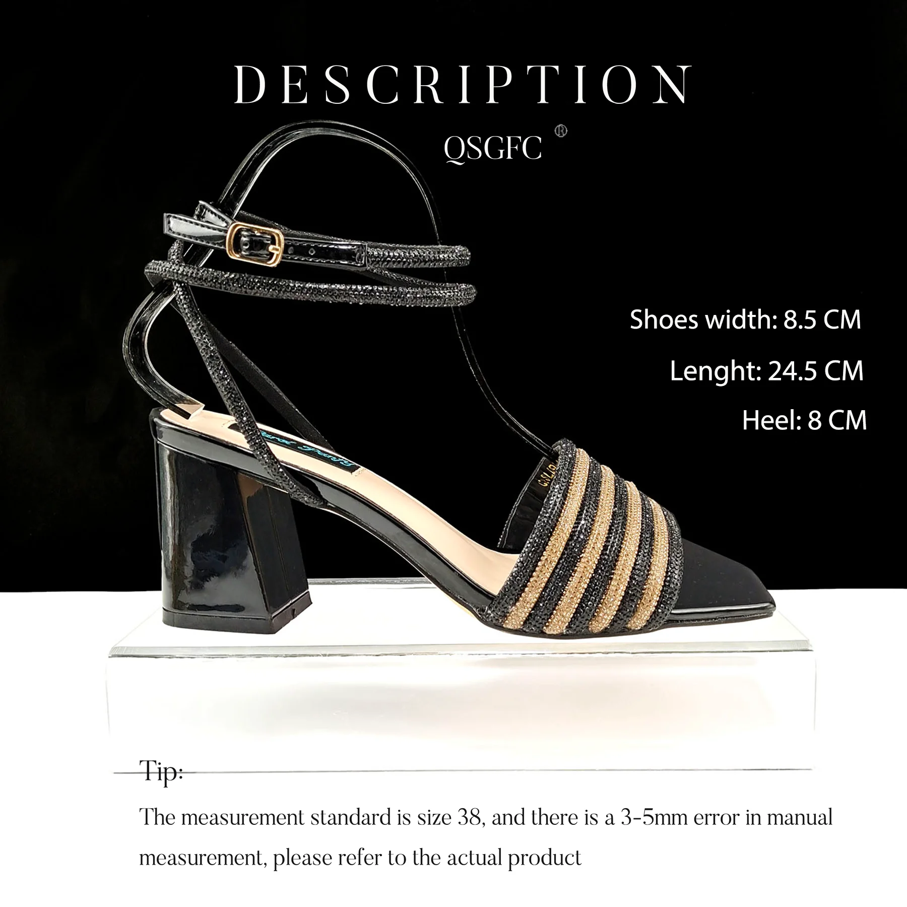 A PAIR SHOES BLACK.G