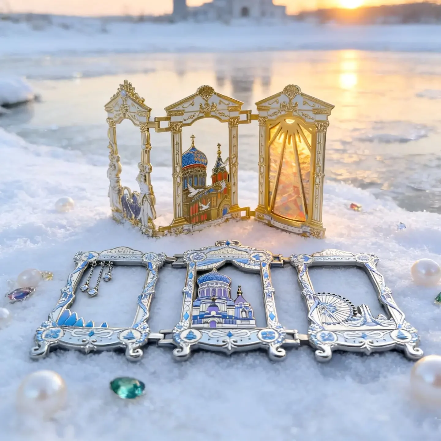 OEMThree-fold refrigerator sticker City scenic spot commemorative merchandise promotional gifts Magnetic paint relief