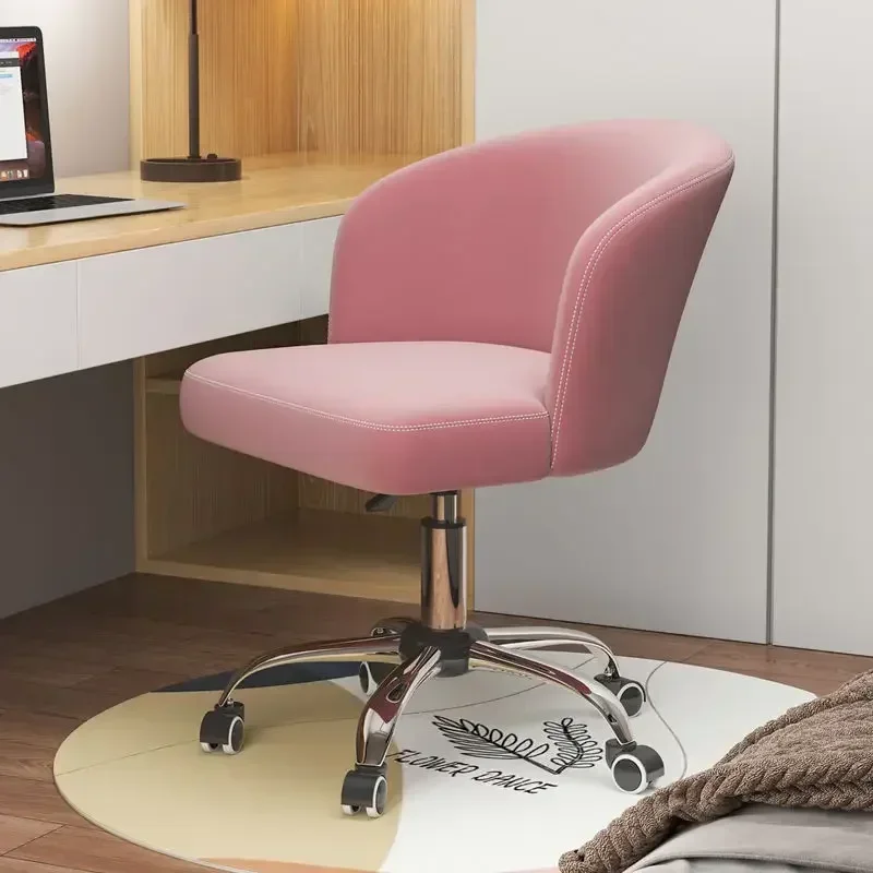 

Computer chair home student makeup study cream style bedroom dormitory seat comfortable sedentary light luxury office chair