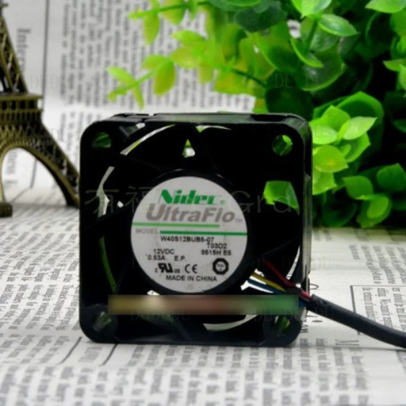

D D W40S12BUB5-07 4028 12V 0.53A high air volume server cooling fan #A6-26