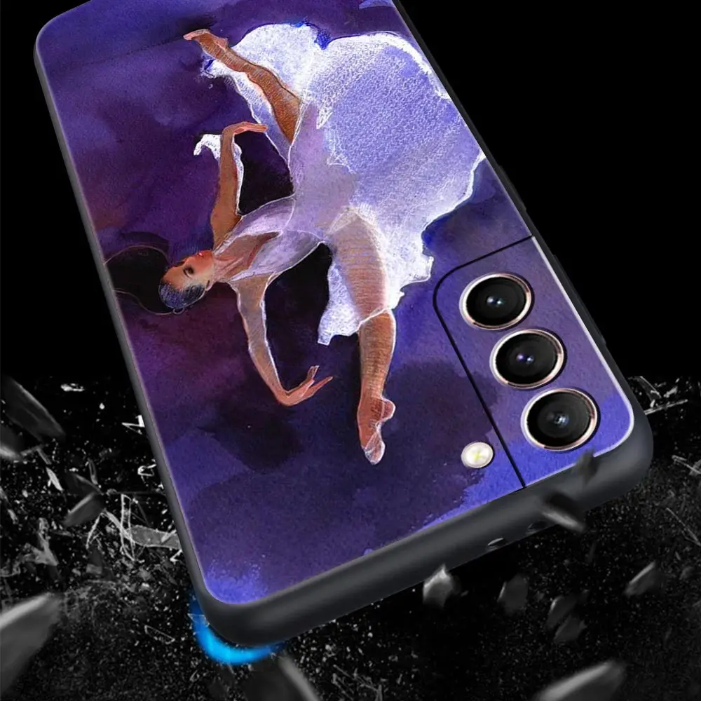 Gymnastics water color Phone Case For Samsung Galaxy S24 S23 S22 Ultra S20 S21 FE 5G S10 S9 Plus S10E S8 S7 Edge Silicone Cover