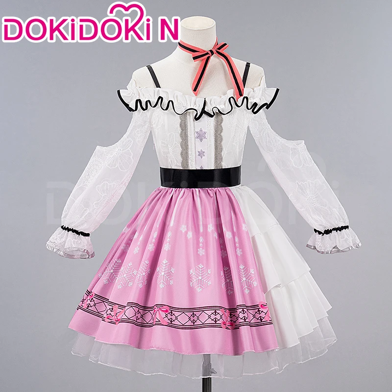 IN STOCK Nikki Cosplay Costume Game Infinity Nikki【S-3XL】DokiDoki-N Women Pink Blue Dress Nikki Cosplay Plus Size