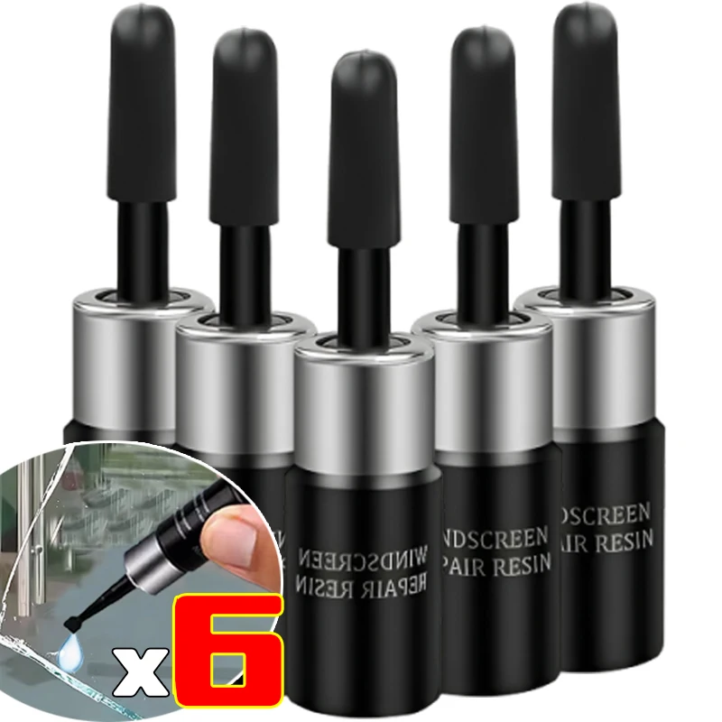 Resin Adhesive Upgraded Car Glass Renovator Kit Windshield Crack Renovate Tool with Repair Plate and Repair Film Auto Accessorie