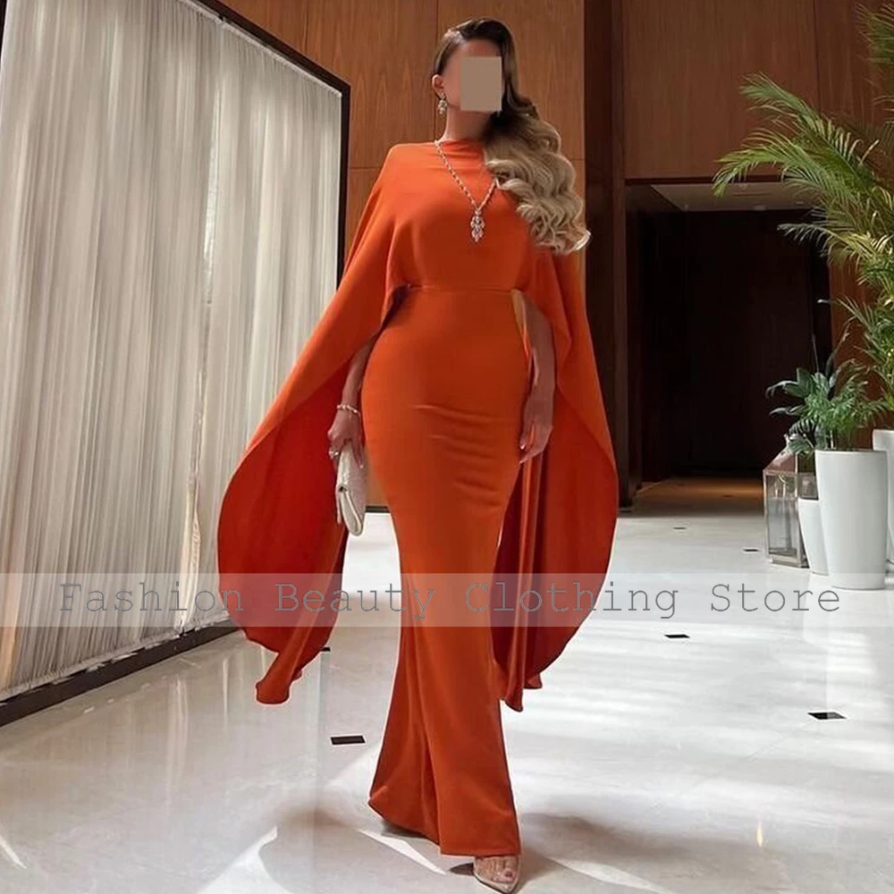 Modern Evening Dress Jersey Draped Bespoke Occasion Gown Sheath Jewel Long Dresses Special Occasion Dresses 2024