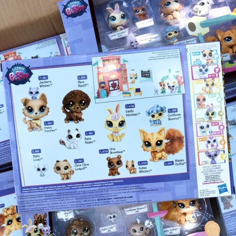 Hasbro Littlest Pet Shop LPS Figurki akcji Śliczne zabawki modele zwierząt Ozdoby na biurko Zabawki domowe dla dzieci Prezenty urodzinowe