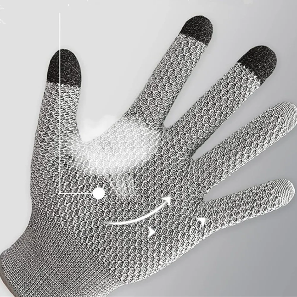 5-level Protection Anti Cutting Gloves Glass Cutting Resistant High Protection Industrial Gloves Professional Kitchen Gloves