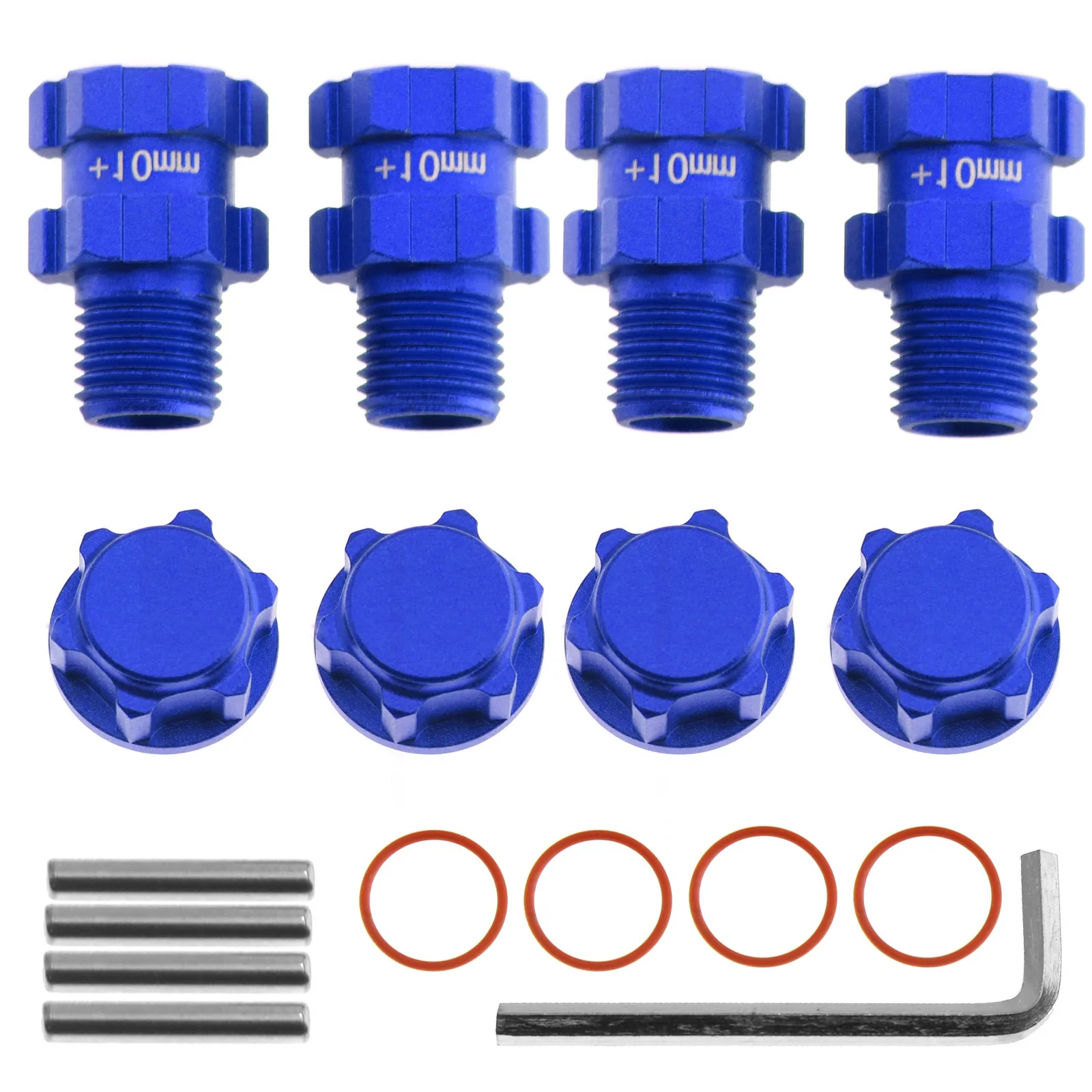 14mm tot 17mm 4 stks/set Metalen RC Onderdelen Wiel Hex Hub Adapter Uitbreiding Voor Senton Voor graniet 4X4 3S RC Auto Spacer Verbredder