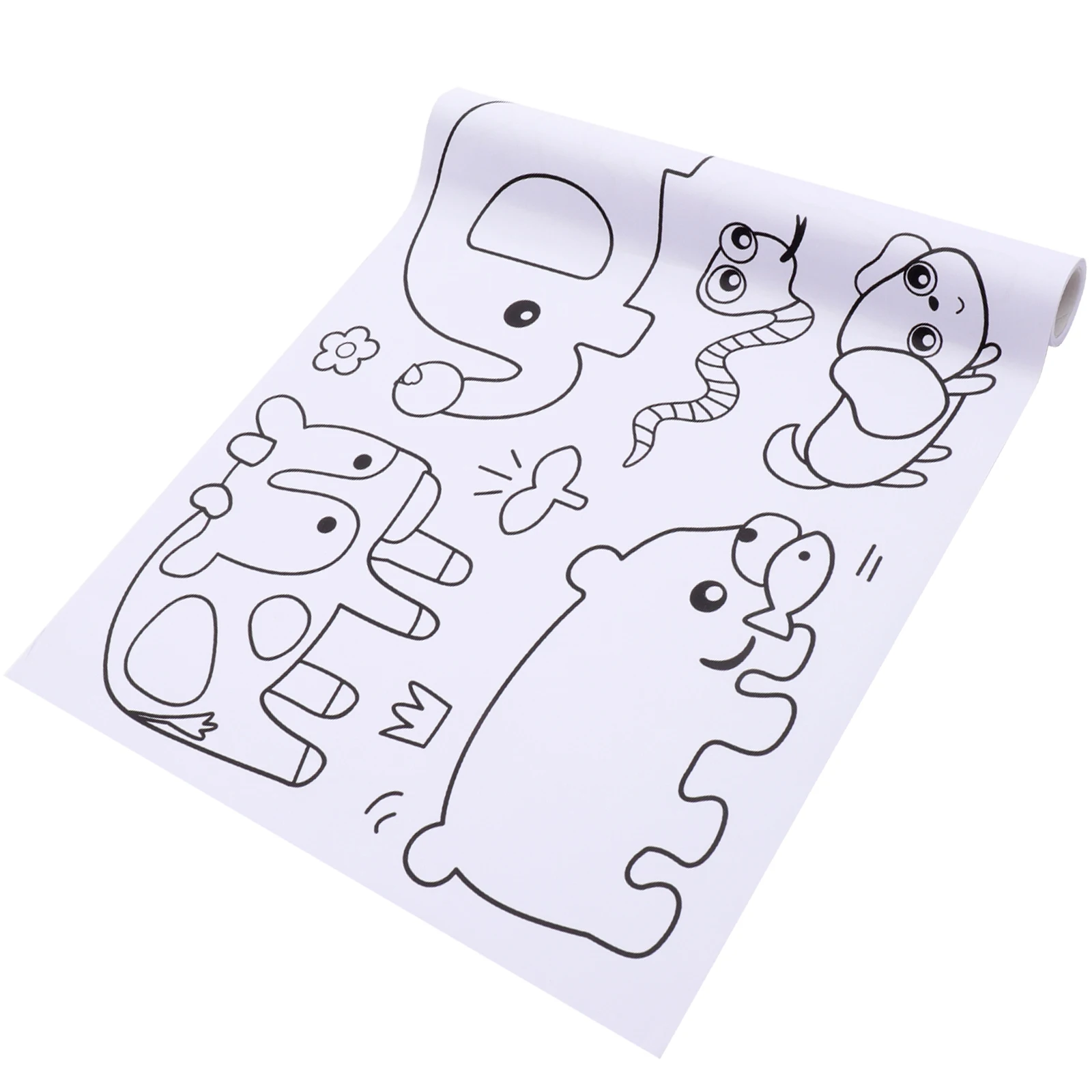 

Graffiti Scroll Kids Drawing Paper Coloring Pad Toddler Painting Supplies Craft Reusable Wall Safe DIY Project