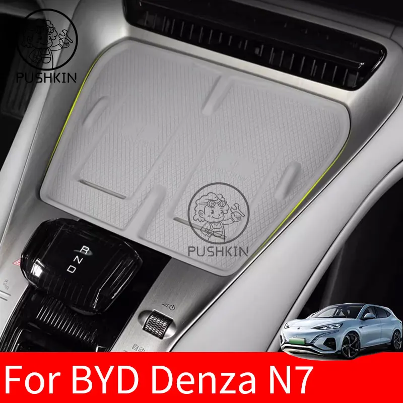

For DENZA N7 2025 2024 Central Control Wireless Charging Panel Interior Non-slip Pad Special Protective Modification Accessories