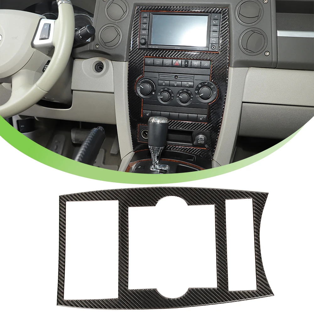 

Center Console GPS Navigation Control Panel for Jeep Grand Commander 2006 2007 2008 2009 2010 Interior Accessories Carbon Fibre