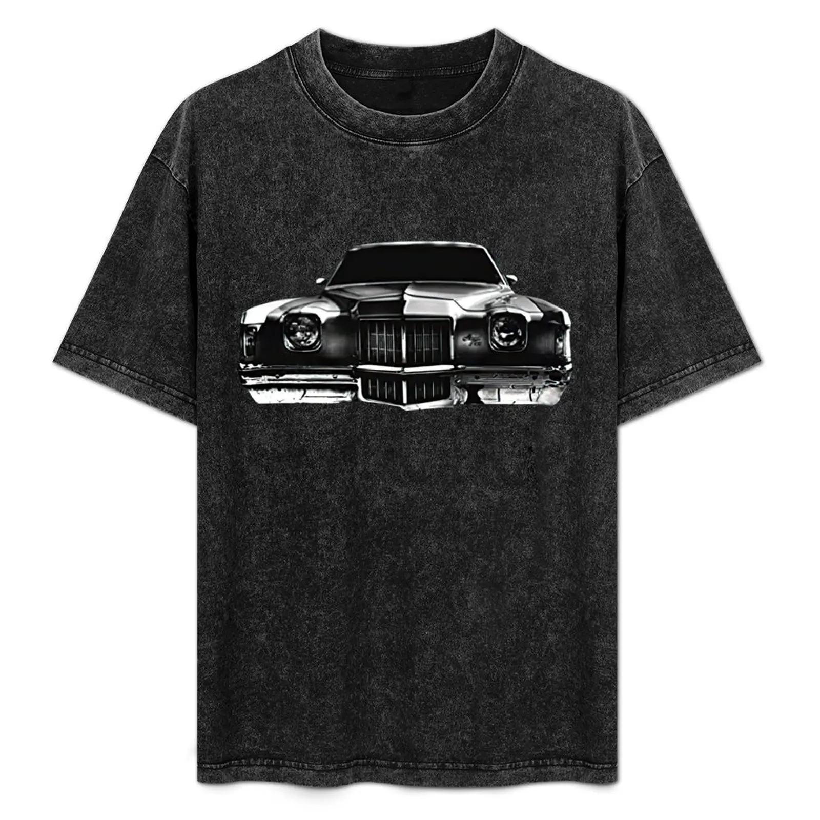 1972 Grand Prix Front Grill View Silhouette Classic Car T-Shirt blacks anime workout shirts for men