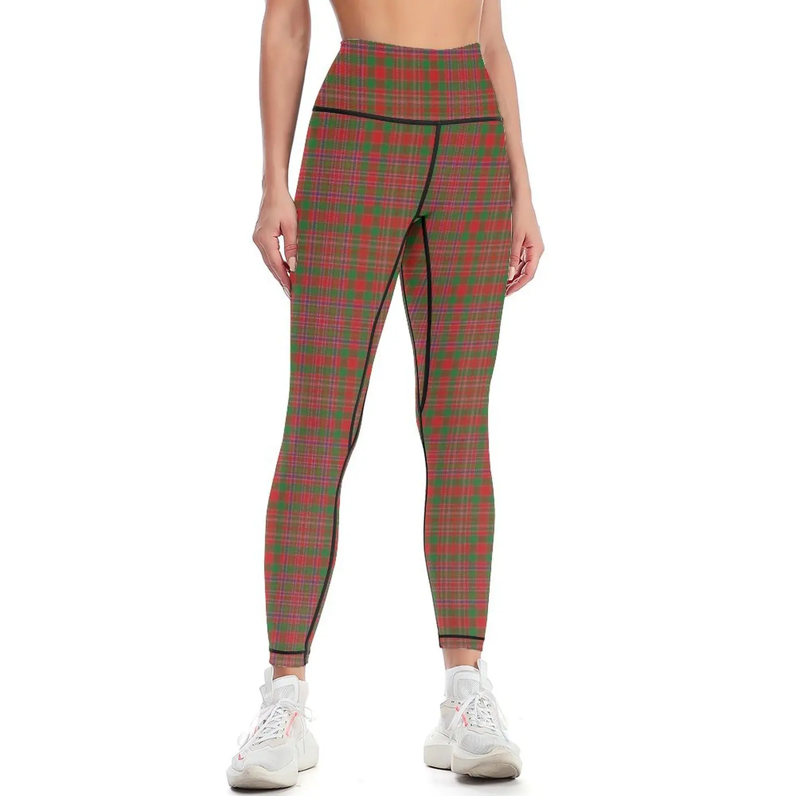 Women's Scottish Tartan Plaid Leggings, Perneiras Femininas, Clã, MacAlister, Vestuário Exercício