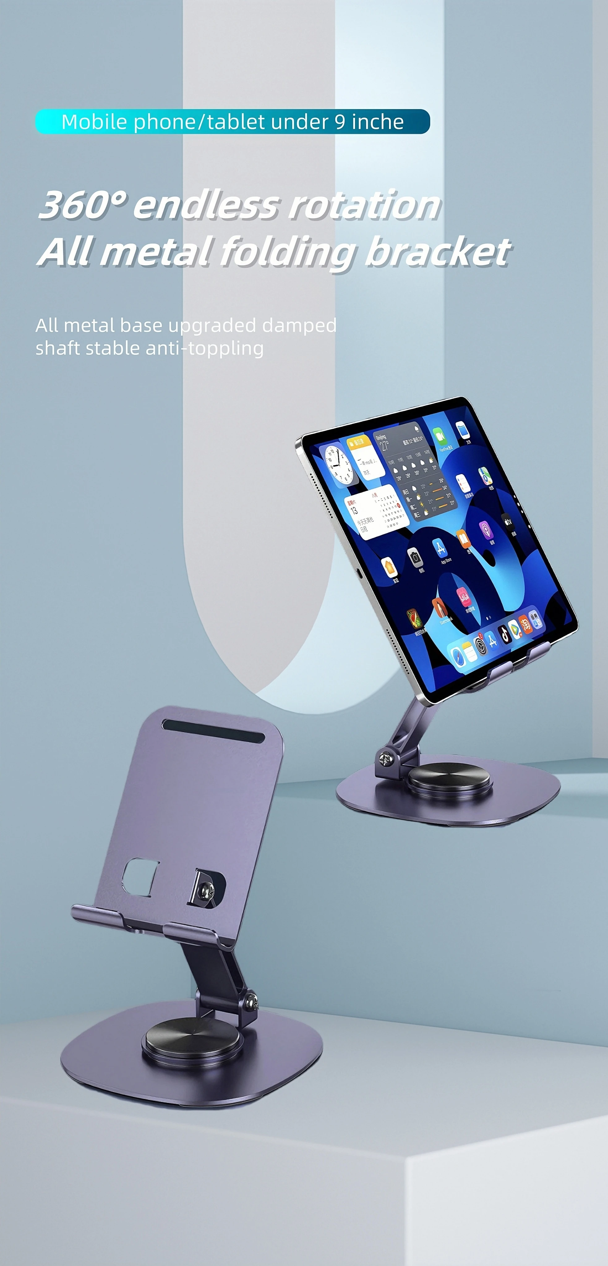 

The mobile phone holder has a reserved charging port groove and the silicone is non-slip, making it suitable for workplace