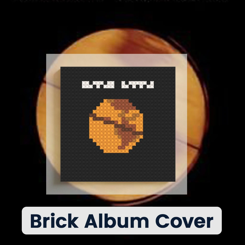 

Coldplay Parachutes Album Cover Pixel Art Building Blocks Mosaic Wall Decor Alternative Rock Britpop Band Fans Gift Decoration