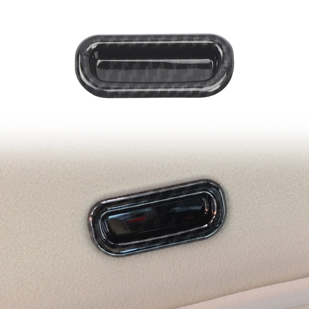 For Mitsubishi Pajero V80 Shogun Montero Limited 2007-2021 Car Interior Accessories Sunroof Handle Overlay Cover Carbon Black